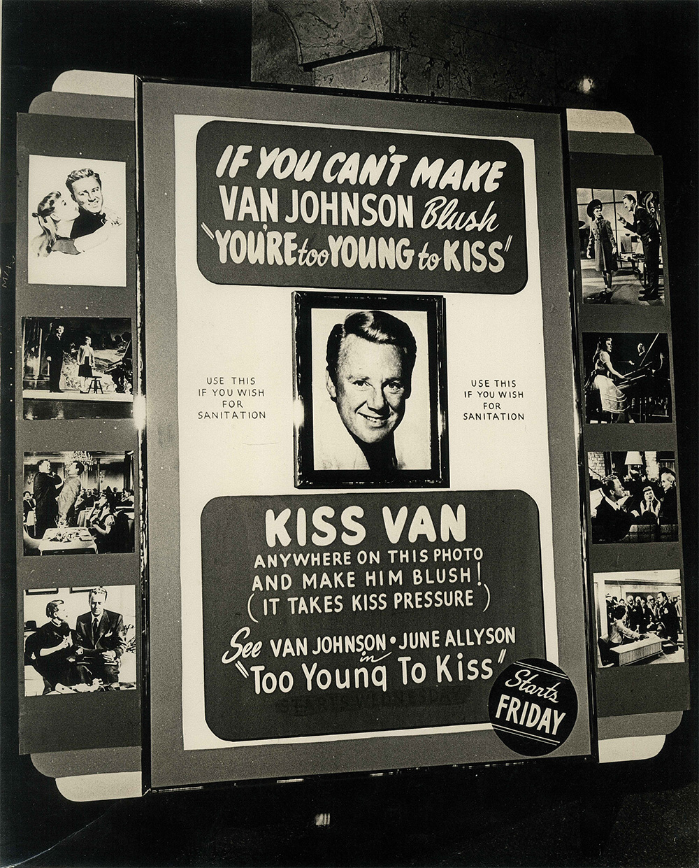 Van Johnson kissing booth 1968