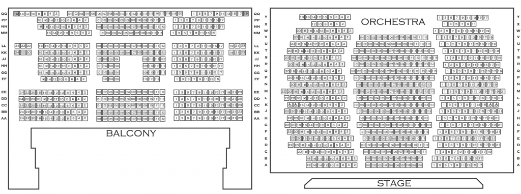 Seating Chart Johnny Mercer Theatre Savannah