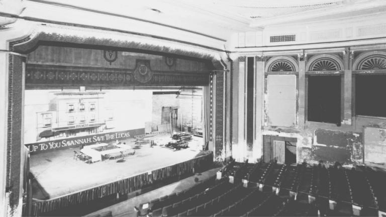 Lucas Theatre interior prior to renovation circa 1984