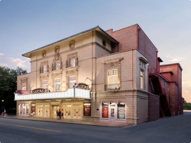 Exterior of Lucas Theatre