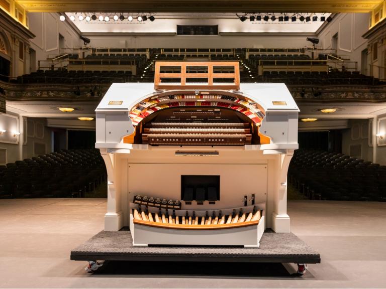 The Wurlitzer Organ inside Lucas Theatre